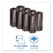 Boardwalk 33 Gallon 0.5 mil 33 in. x 39 in. Perforated Roll Low-Density Waste Can Liners - Black (25 Bags/Roll, 8 Rolls/Carton)